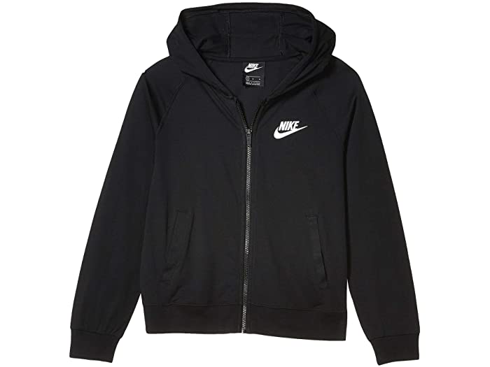 取寄 ナイキ Nsw 完全 ジップ Tシャツ リトル キッズ ビッグ キッズ Nike Kids Nsw Full Zip Jersey Little Kids Big Kids Black Nike ナイキ キッズ パーカー フーディ トップス 御坊っちゃん レディースサイズ モード 商品名 運動 略式 街路