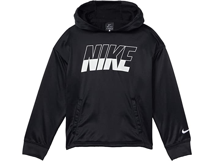 取寄 ナイキ サーマ グラフィック セーター フーディ リトル キッズ ビッグ キッズ Nike Kids Therma Graphic Pullover Hoodie Little Kids Big Kids Black White Nike ナイキ キッズ パーカー フーディ トップス 倅 レディース大いさ モード 銘柄 スポーツ カジュアル 街路