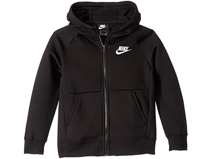 取寄 ナイキ Nsw 盛りだくさん ジップ フリース リトル キッズ ビッグ キッズ Nike Kids Nsw Full Zip Fleece Little Kids Big Kids Black White Nike ナイキ キッズ パーカー フーディ トップス 男児 レディース号数 ファッション ブランド名 運動競技 略式 街路