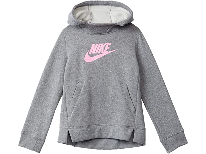 取寄 ナイキ Nsw フリース プルオーバー フーディ リトル キッズ ビッグ キッズ Nike Kids Nsw Fleece Pullover Hoodie Little Kids Big Kids Carbon Heather Carbon Heather Pink Nike ナイキ キッズ パーカー フーディ トップス お坊ちゃん レディース大いさ モード