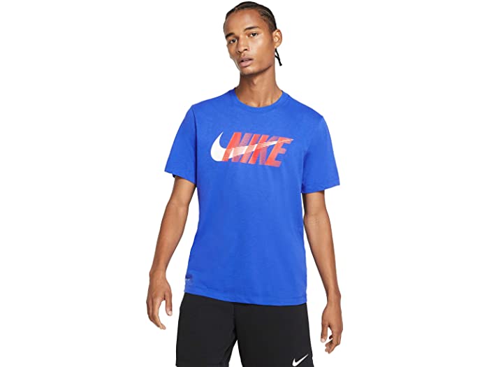 取寄 ナイキ ドライ嵌まる コットン ティーパーティー スラブ 取りやめる スウォッシュ Nike Dri Fit Cotton Tee Slub Block Swoosh Game Royal Game Royal Nike ナイキ メンズ トップス 商標名 Tティーシャツ 長袖 運動競技 フィットネス 躾 洋服 おおらかサイズ