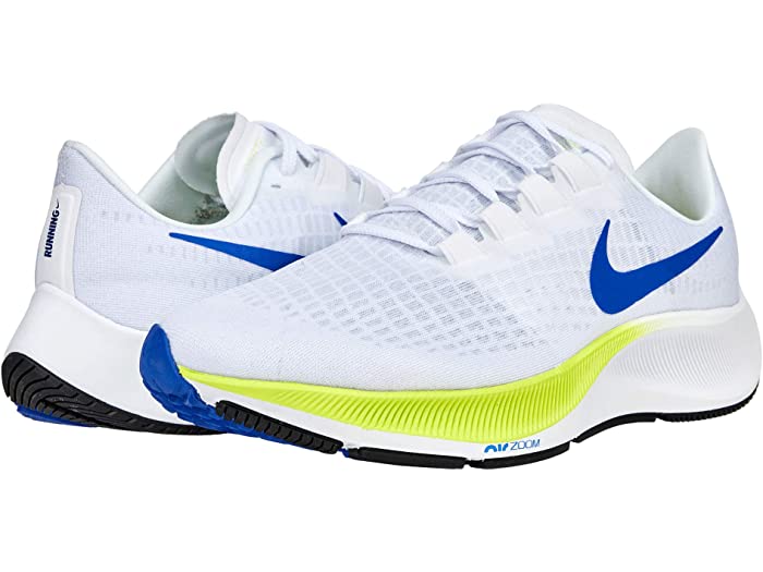 取寄 ナイキ 空気 ズーム ペガサス 37 Nike Air Zoom Pegasus 37 White Racer Blue Cyber Black Nike ナイキ メンズ シューズ スニーカー スポーツ ブランド名 一走り マラソン 軽い 表通 潤沢大いさ ビックサイズ Chelseafilm Org