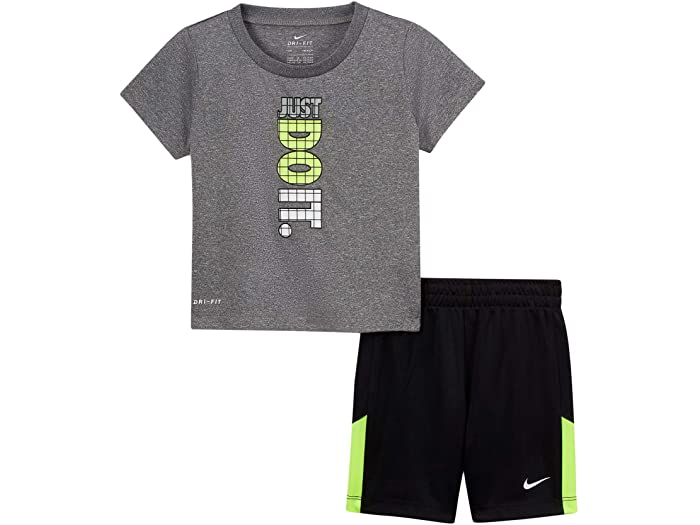 取寄 ナイキ ジャスト ドゥ イット グラフィック Tyシャツ アンド さるまた ツー和平 背景 インファント Nike Kids Just Do It Graphic T Shirt And Shorts Two Piece Set Infant Black Sngsecurity Com