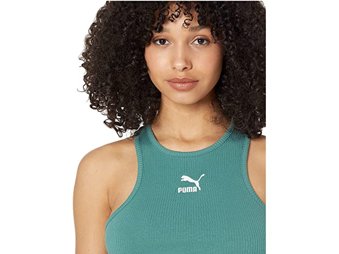 取寄 プーマ クラシックス リブ レイサーバック タンク Puma Classics Rib Racerback Tank Blue Spruce Butlerchimneys Com
