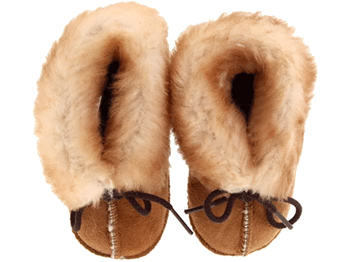 取寄 ミネトンカ キッズ シープスキン ブーティ インファント トドラー Minnetonka Kids Genuine Sheepskin Bootie Infant Toddler Golden Tan Sheepskin Cdm Co Mz