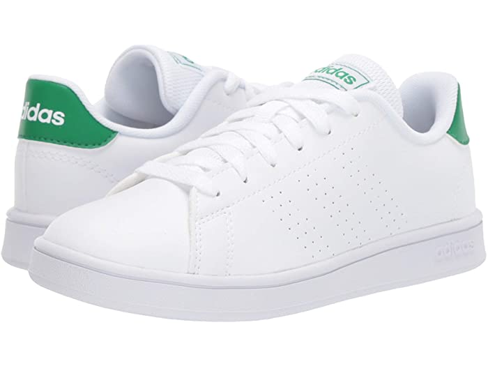 Adidas アディダス Little White Green Grey シューズ Kids キッズ スニーカー ブランド ジュニア カジュアル ストリート 大きいサイズ ビックサイズ 取寄 アディダス キッズ アドバンテージ リトル キッズ ビッグ キッズ Adidas Kids Advantage Little Kid Big Kid