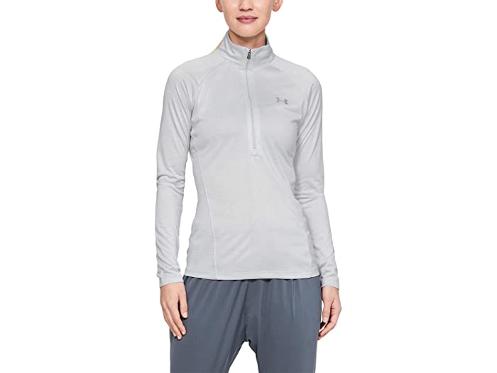 取寄 アンダーアーマー レディース テック 1 2 ジップ ツイスト トップ Under Armour Women S Tech 1 2 Zip Twist Top Halo Gray Halo Gray Metallic Silver Cdm Co Mz