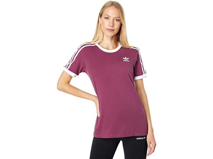 取寄 アディダス オリジナルス レディース 3ストライプ ティー Adidas Originals Women S 3 Stripes Tee Victory Crimson Thetechbulletin Com