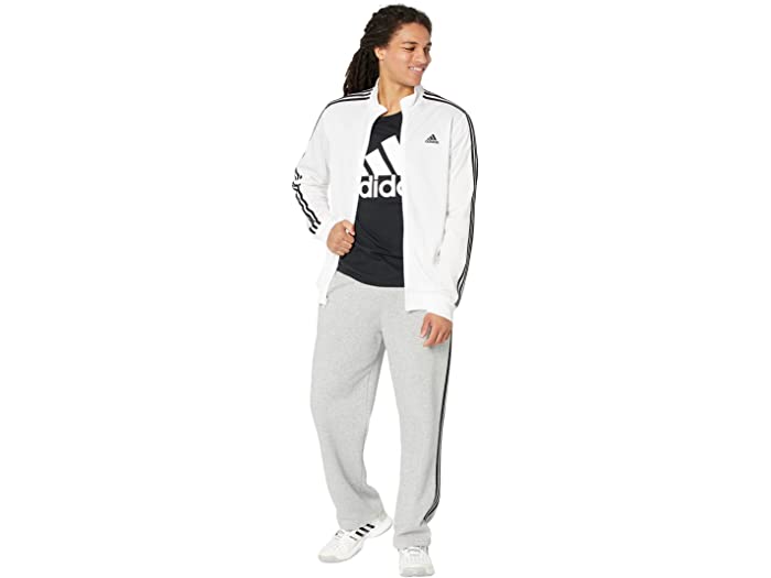 取寄 アディダス メンズ エッセンシャル 3ストライプ トリコット トラック ヤッケ Adidas Men S Essentials 3 Stripes Tricot Track Jacket White Black Musiciantuts Com