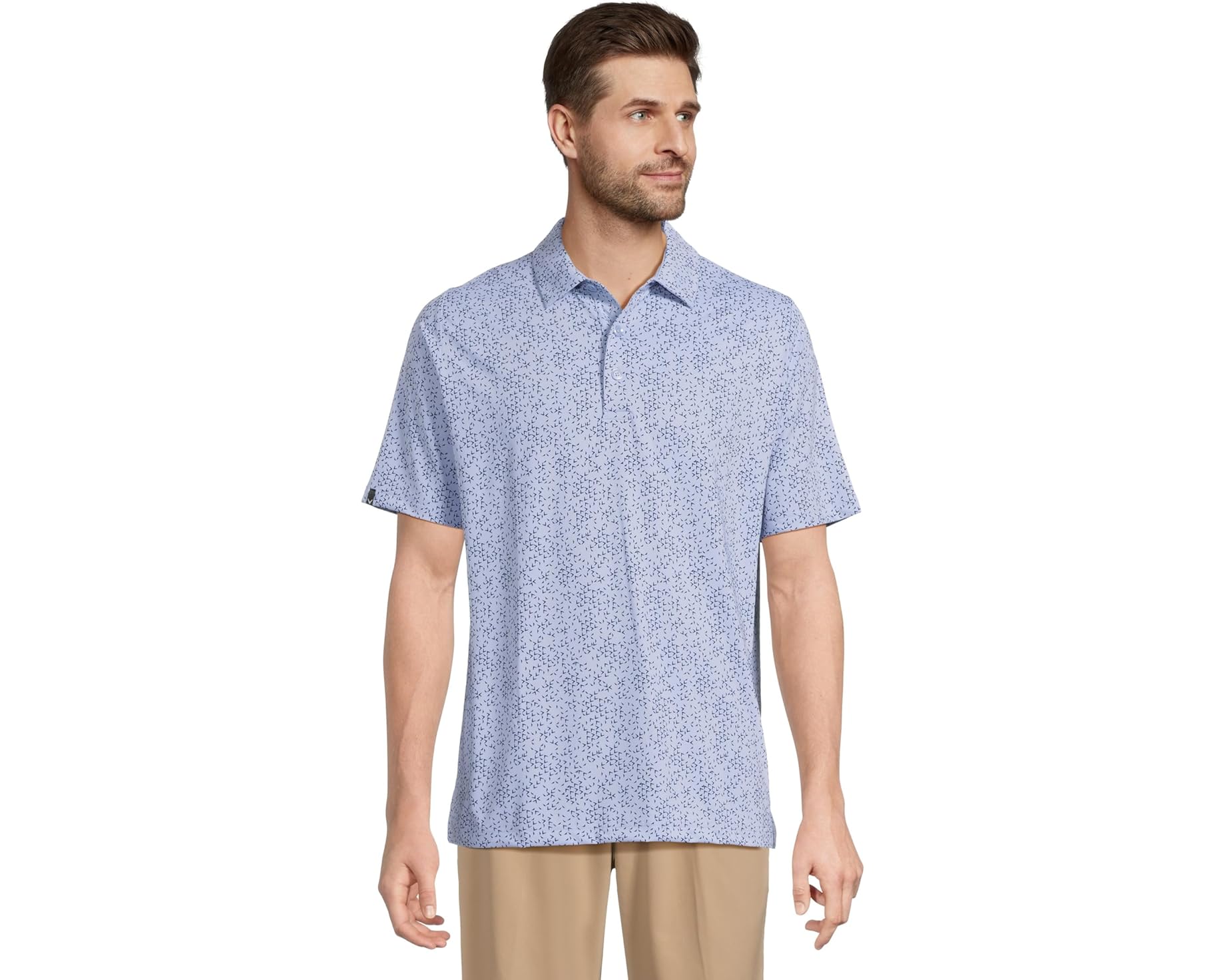 (取寄) キャロウェイ メンズ オール オーバー シェブ プリンテッド ポロ Callaway men All Over Chev Printed Polo Spring Lavender|ジェットラグ店