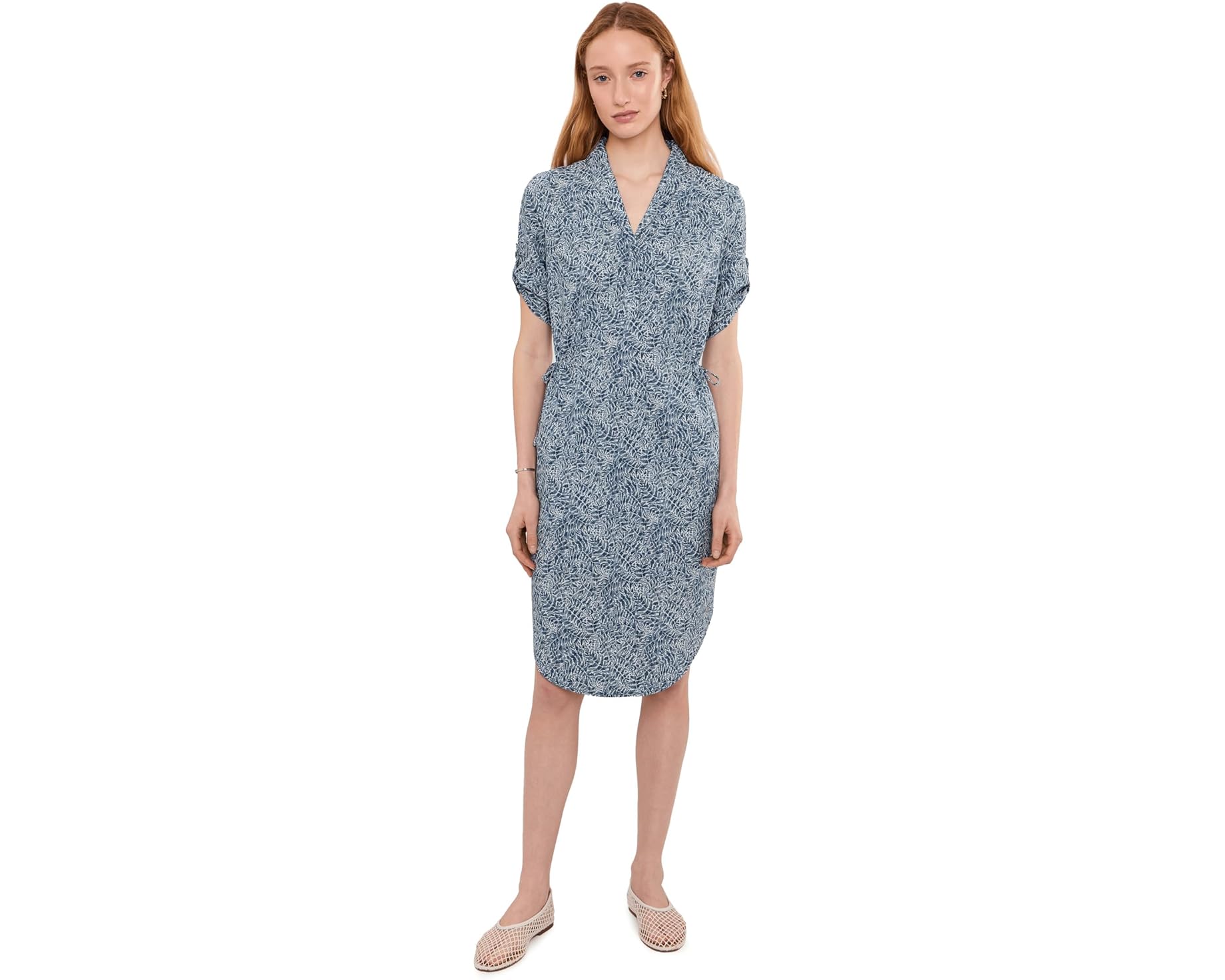 (取寄) ロイヤルロビンズ レディース スポ；ットレス トラベラー ドレス ショート スリーブ Royal Robbins women Spotless Traveler Dress Short Sleeve Deep Blue Briar Print｜ジェットラグ店