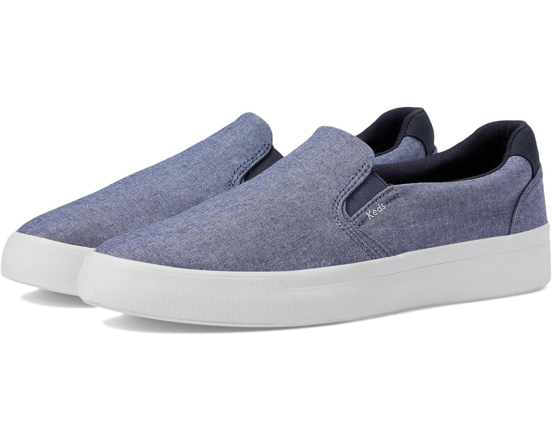 (取寄) ケッズ レディース パシュート スリッポン Keds women Pursuit Slip-On Navy Flecked Chambray｜ジェットラグ店