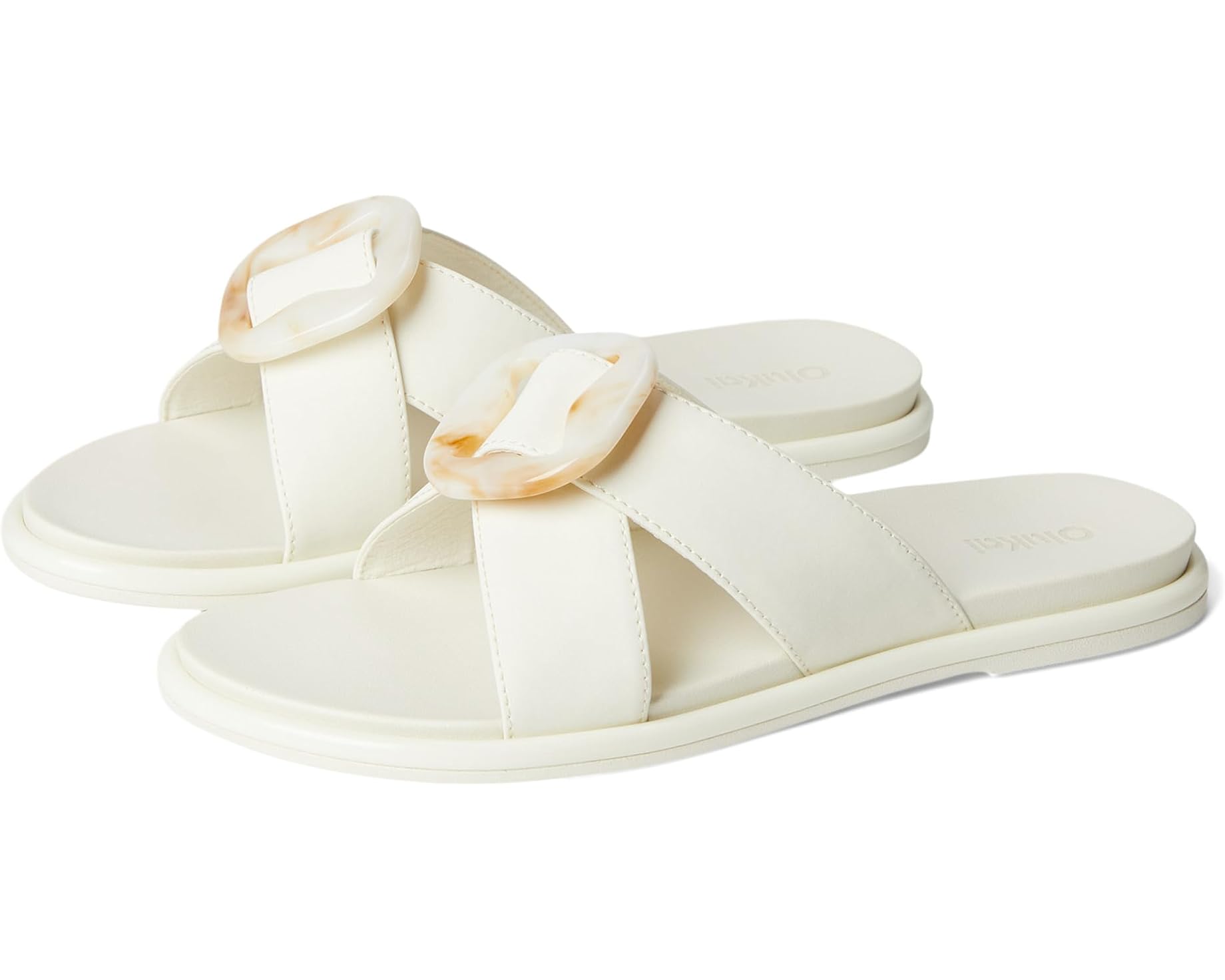 (取寄) オルカイ レディース スライド OluKai women La'I Slide White Sand/White Sand｜ジェットラグ店