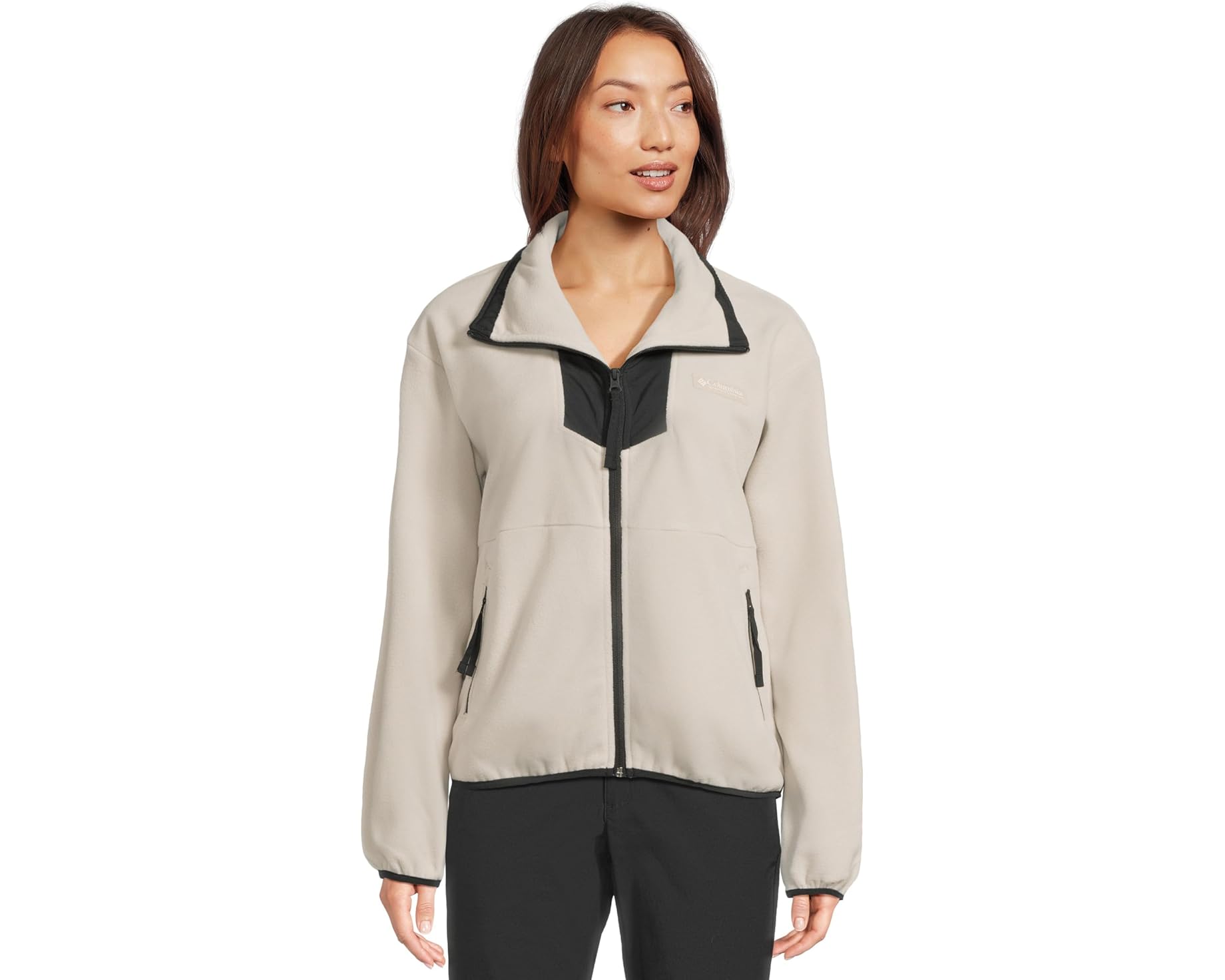 (取寄) コロンビア レディース セコイア フル ジップ フリース Columbia women Sequoia Grove Full Zip Fleece Dark Stone/Black 1｜ジェットラグ店