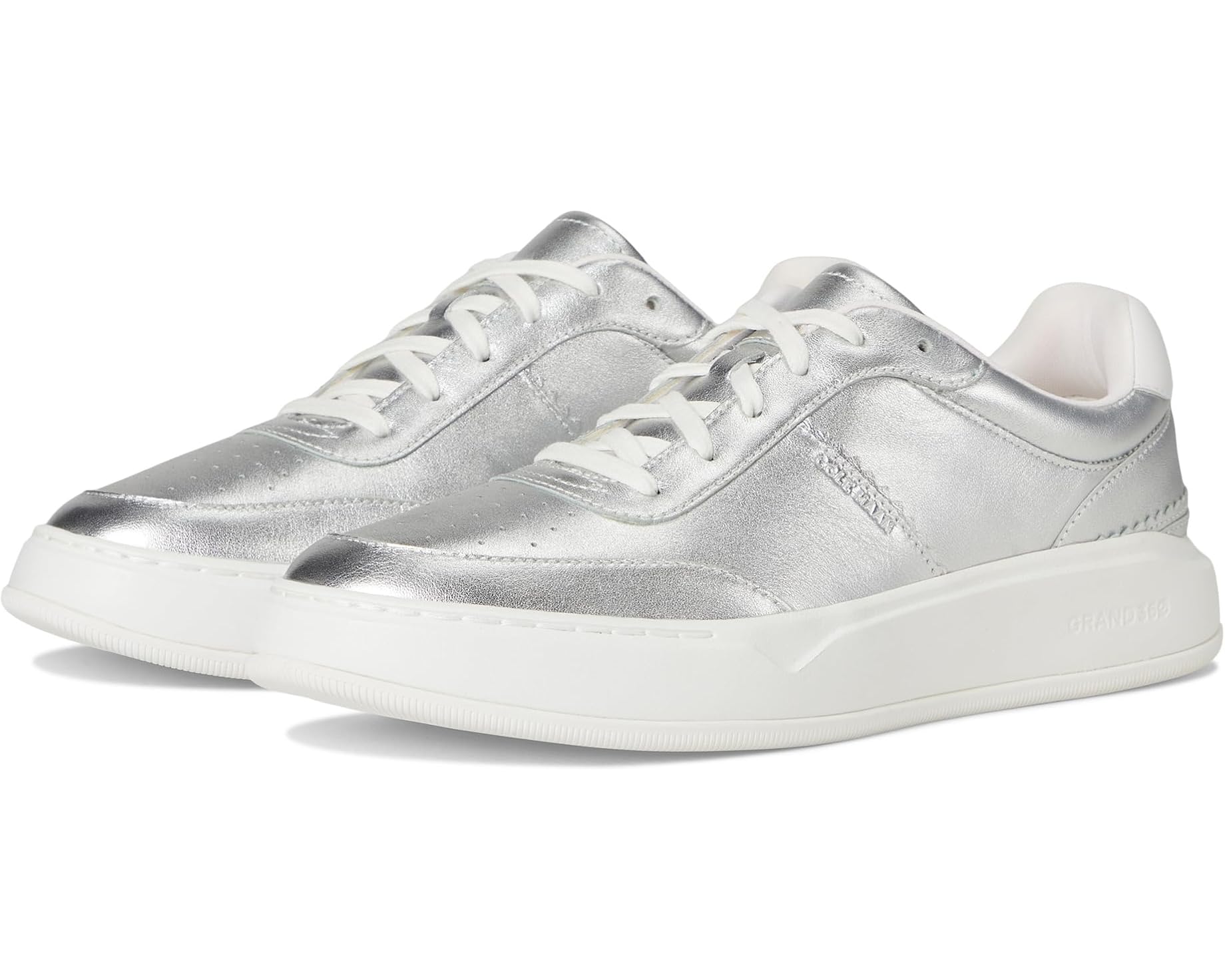 (取寄) コールハーン レディース グランドプロ カリッサ スニーカー Cole Haan women Grandpro Carissa Sneakers Silver Talca/Optic White｜ジェットラグ店