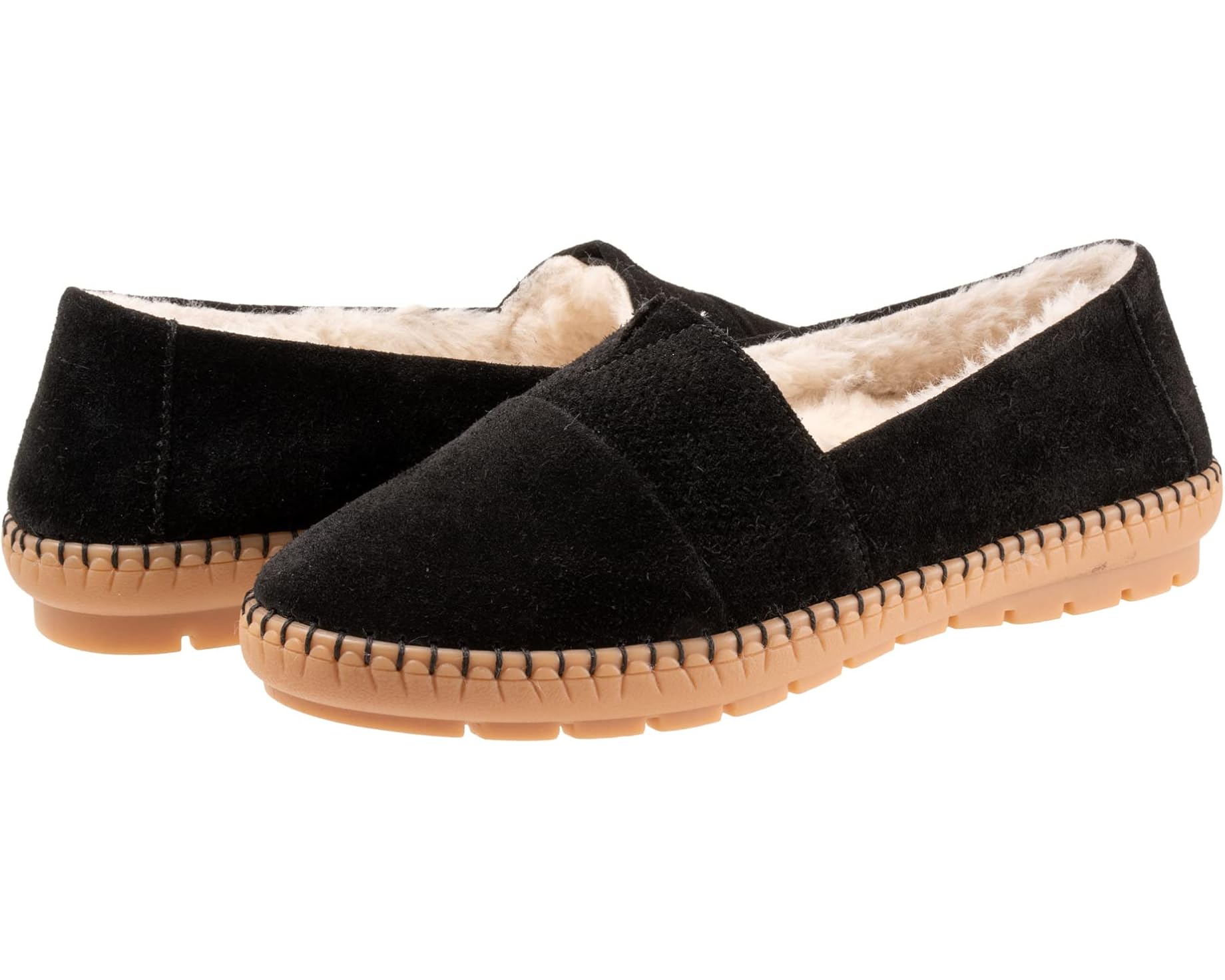 (取寄) トロッターズ レディース ルビー プラッシュ Trotters women Ruby Plush Black Suede｜ジェットラグ店