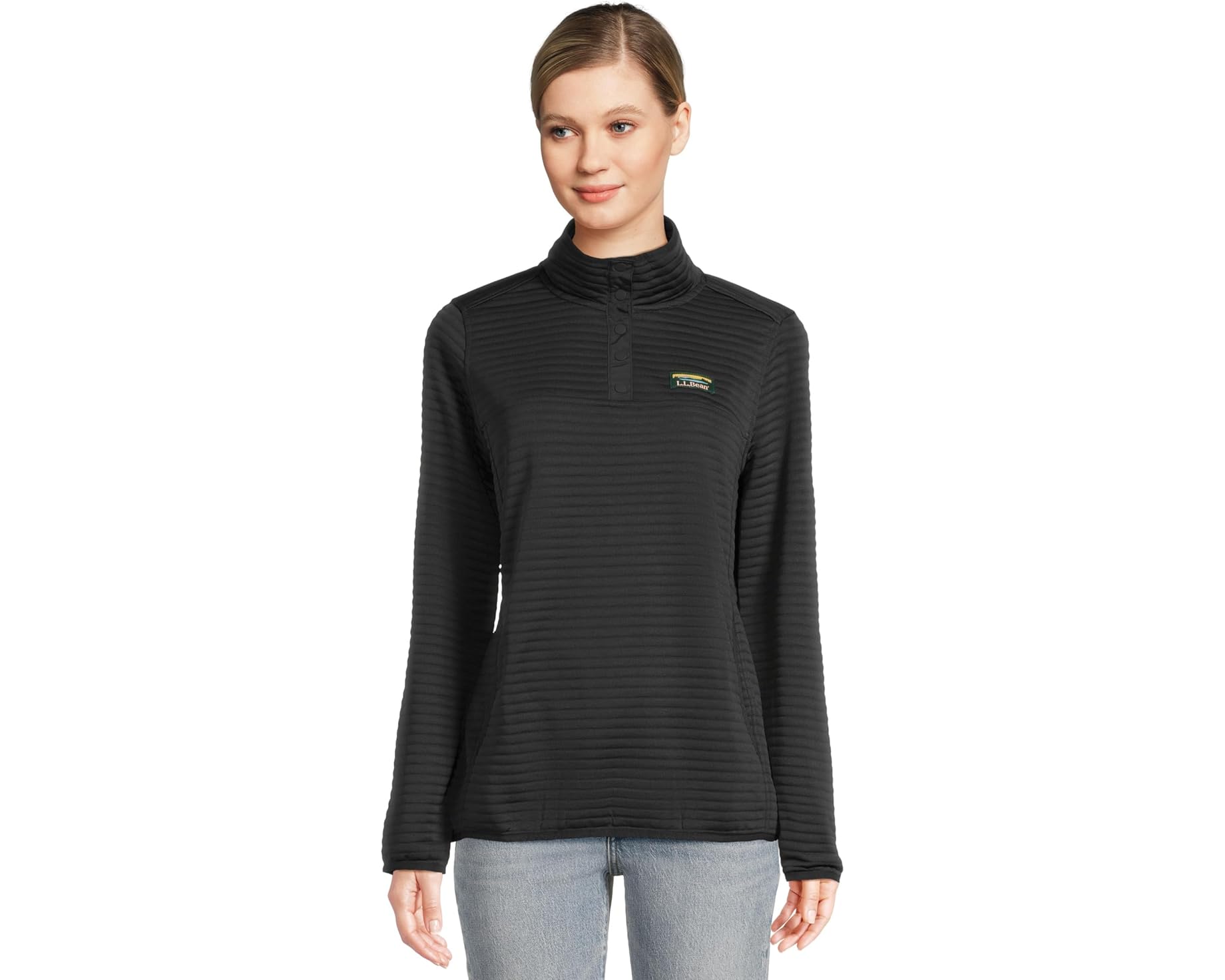 (取寄) エルエルビーン レディース エアライト ニット プルオーバー レギュラー L.L.Bean women Airlight Knit Pullover Regular Mid-Night Black｜ジェットラグ店 20,528円