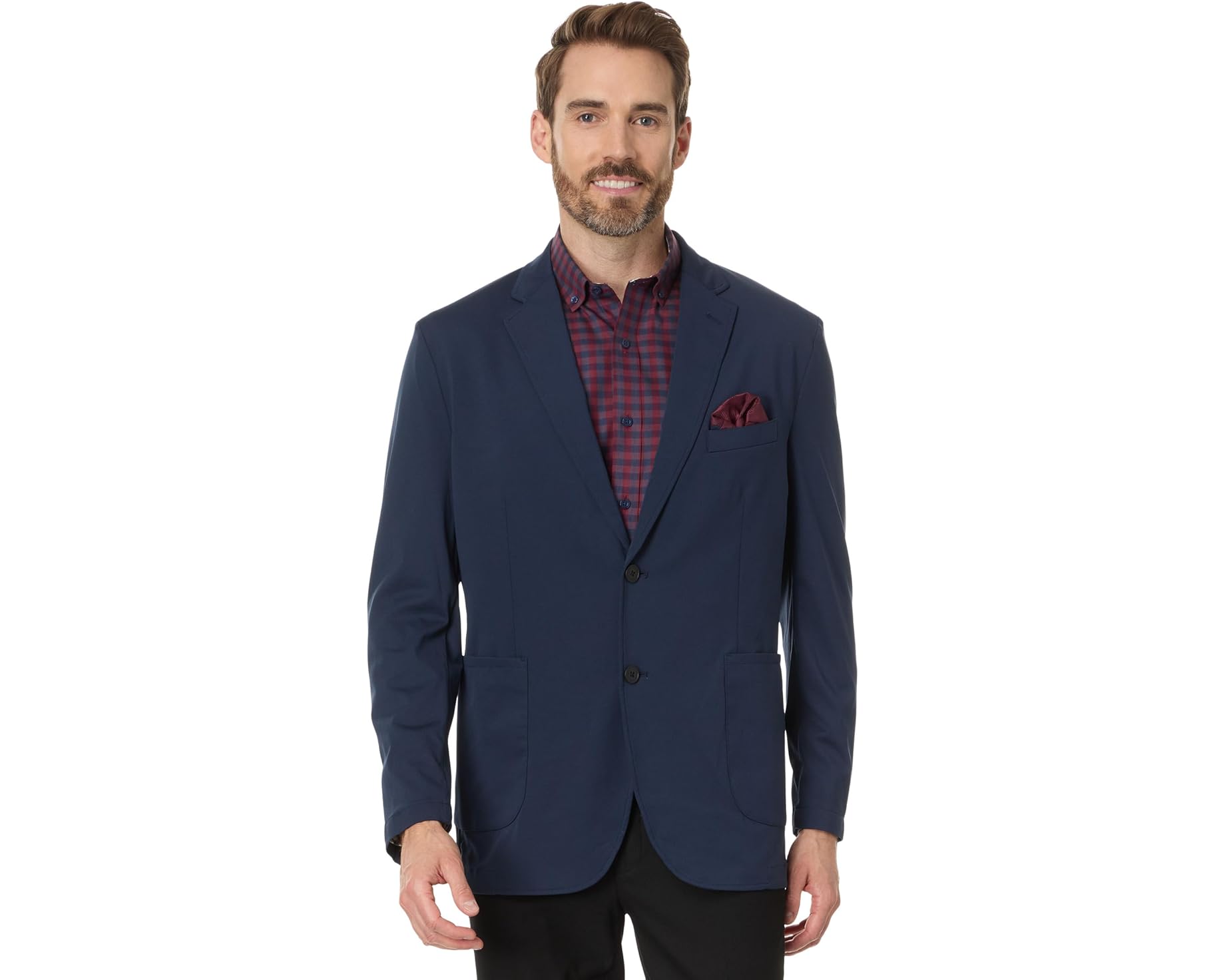 (取寄) メンズ XC フレックス ニット ブレーザー Johnston &amp; Murphy men Xc Flex Knit Blazer Navy｜ジェットラグ店