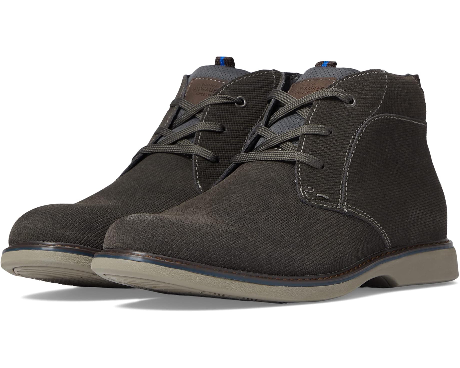 (取寄) ナン ブッシュ メンズ オットー プレーン トゥ チャッカ ブーツ Nunn Bush men Otto Plain Toe Chukka Boots Gray｜ジェットラグ店