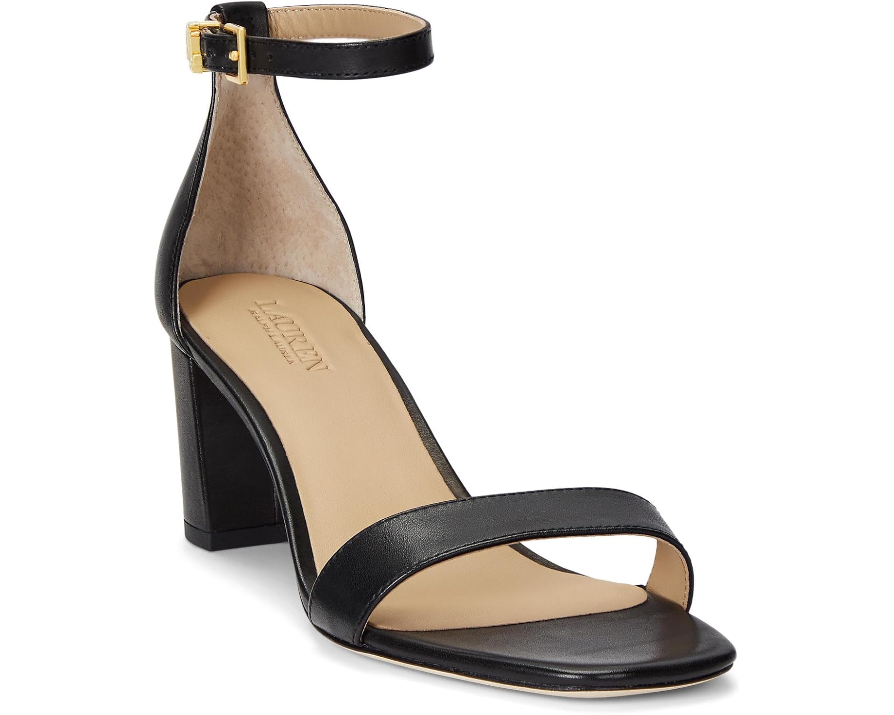 (取寄) ローレン ラルフローレン レディース ローガン サンダル Lauren Ralph Lauren women Logan Sandal Black|ジェットラグ店