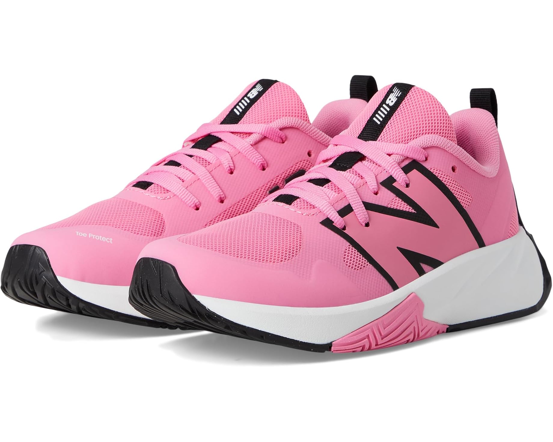 (取寄) ニューバランス キッズ フューエルセル プレイ v1 レース-アップ (ビッグ キッド) New Balance kids Fuelcell Play v1 Lace-Up (Big Kid) Signal Pink/Black｜ジェットラグ店
