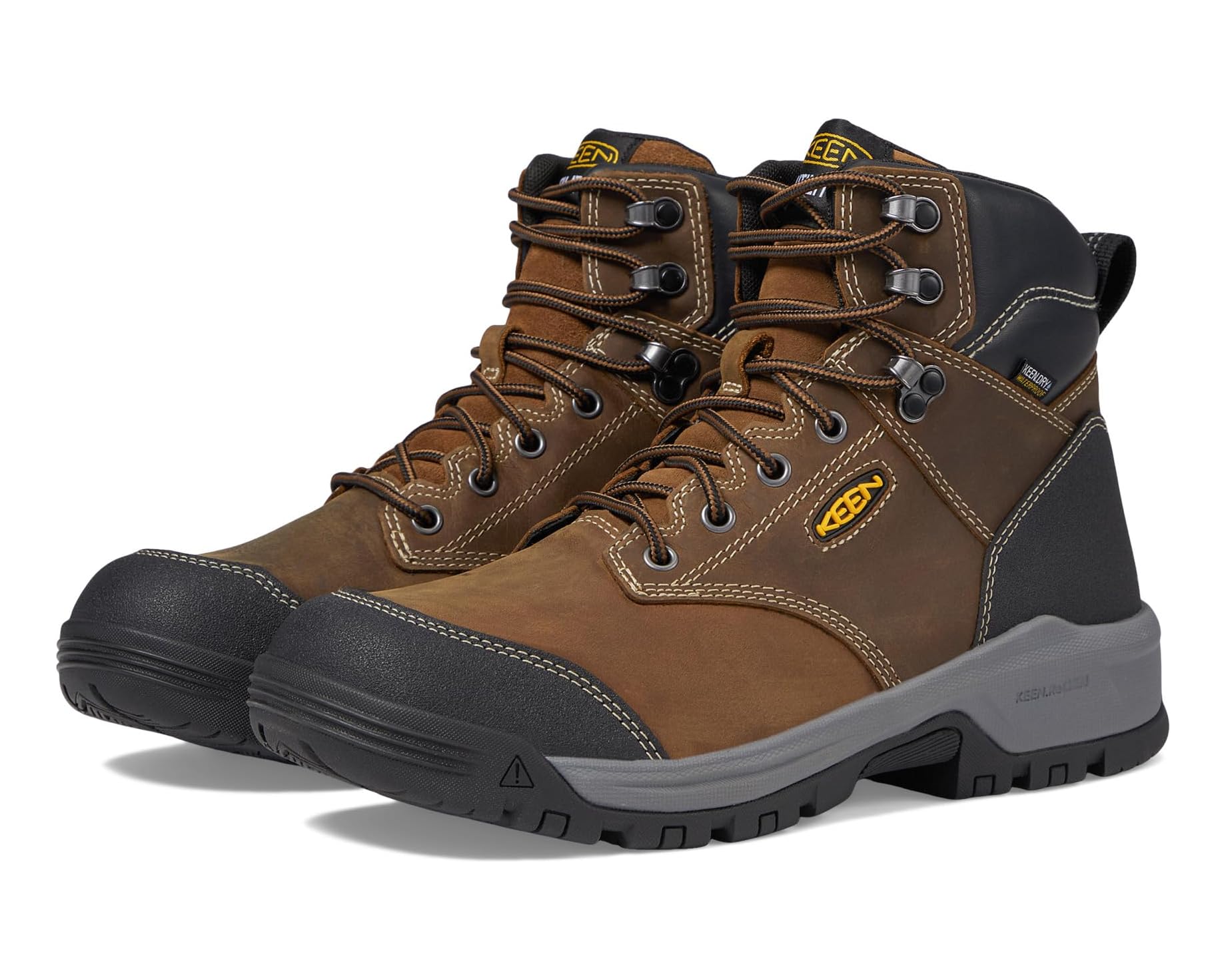 (取寄) キーン ユーティリティ メンズ エバンストン 6インチ ソフト トゥ ウォータープルーフ KEEN Utility men Evanston 6&rdquo; Soft Toe Waterproof Bison/Black｜ジェットラグ店
