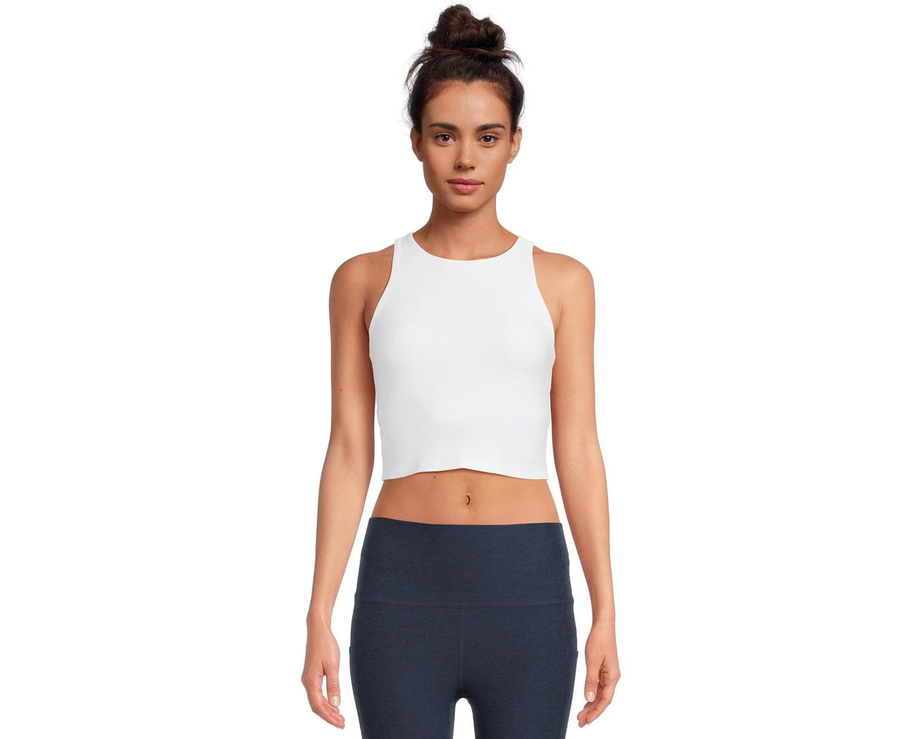 (取寄) ビヨンドヨガ レディース スペースダイ リフォーカス クロップド タンク Beyond Yoga women Spacedye Refocus Cropped Tank Cloud White｜ジェットラグ店