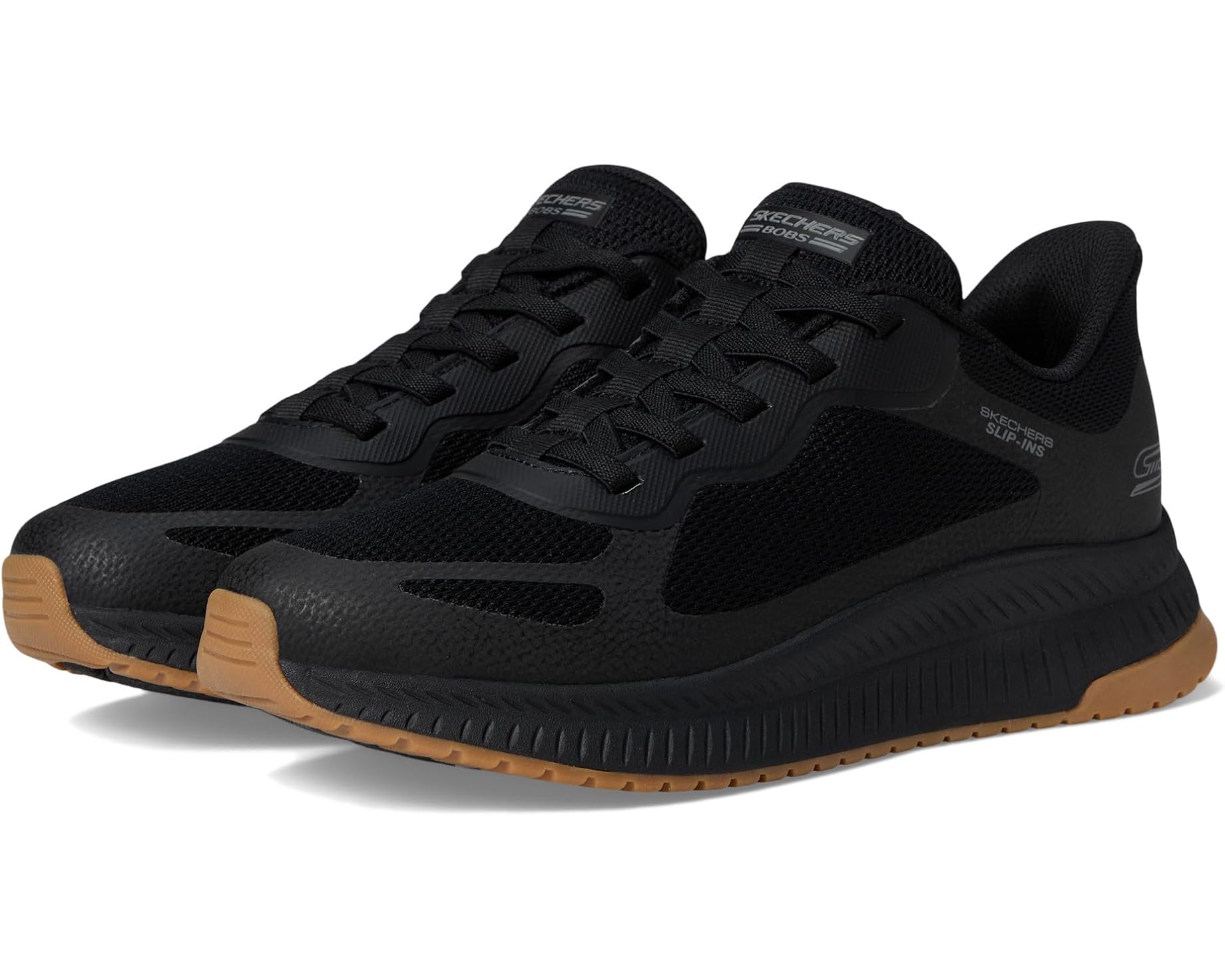 (取寄) ボブス スケッチャーズ メンズ ハンズ フリー スリップ-インス ボブ スクアッド カオス 4 BOBS from SKECHERS men Hands Free Slip-Ins Bob Squad Chaos 4 Black/Black｜ジェットラグ店