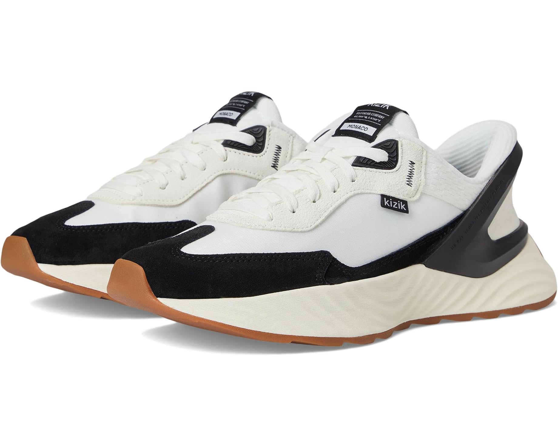 (取寄) メンズ モナコ ハンズ-フリー KIZIK men Monaco Hands-Free White/Black｜ジェットラグ店
