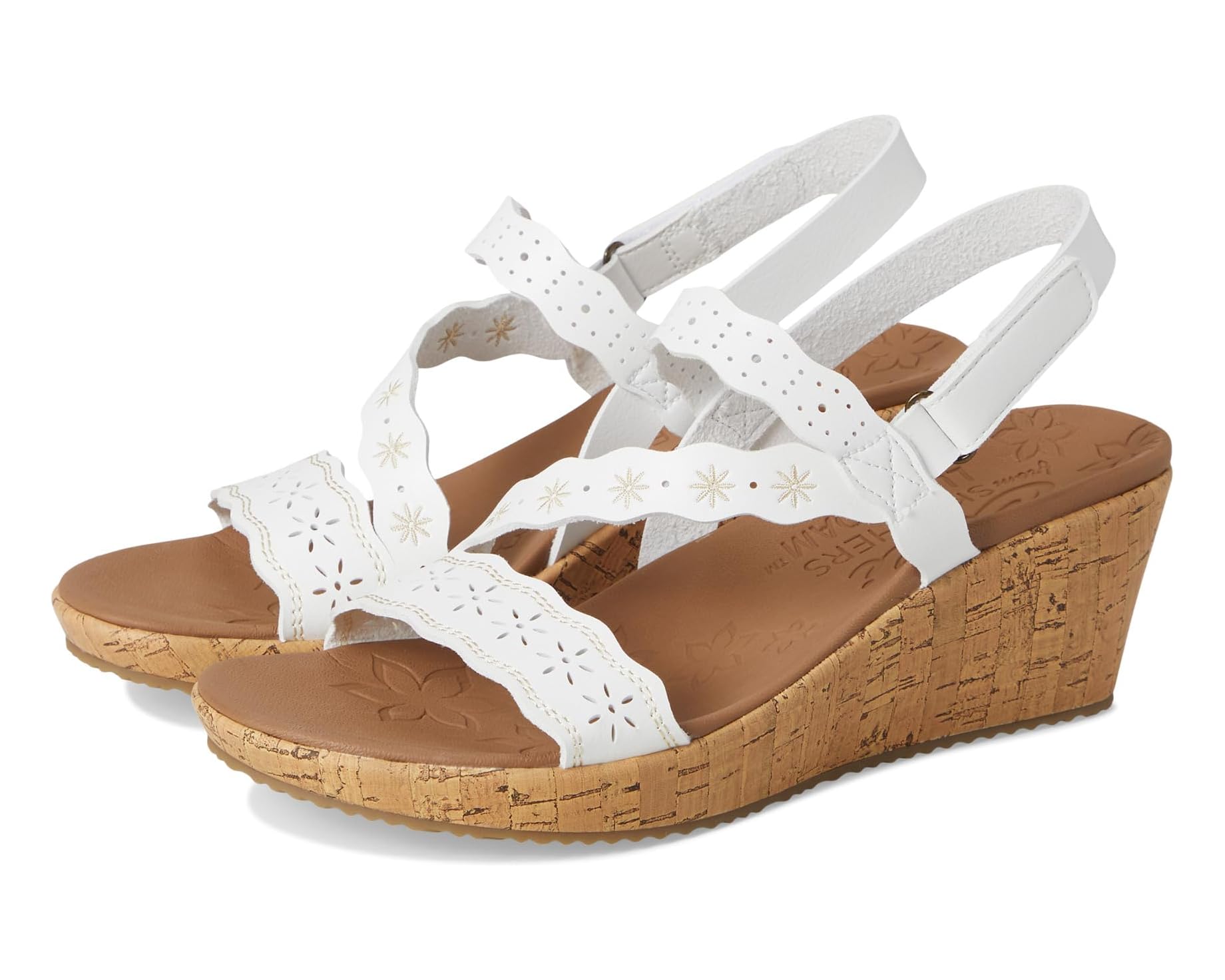 (取寄) スケッチャーズ レディース ビバリー - チェリッシュド オーラ SKECHERS women Beverlee - Cherished Aura White｜ジェットラグ店