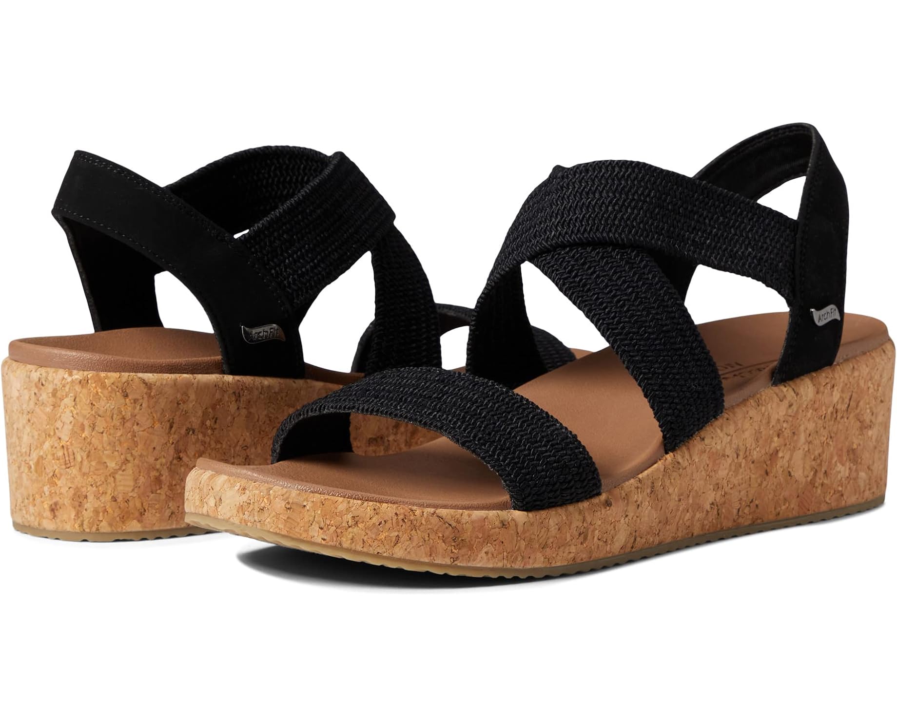 (取寄) スケッチャーズ レディース アーチ フィット ビバリー - ラブ ステイズ SKECHERS women Arch Fit Beverlee - Love Stays Black｜ジェットラグ店