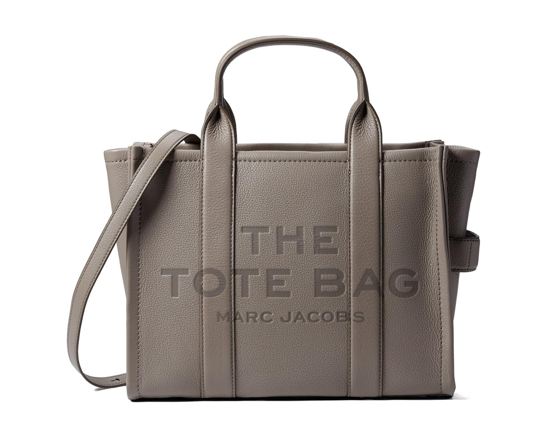 (取寄) マークジェイコブス ザ レザー ミディアム トート バッグ Marc Jacobs The Leather Medium Tote Bag Cement｜ジェットラグ店