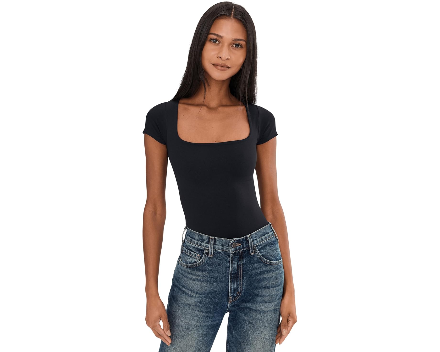 (取寄) フリーピープル レディース クリーン ラインズ ベイビー ティー Free People women Clean Lines Baby Tee Black｜ジェットラグ店 11,370円