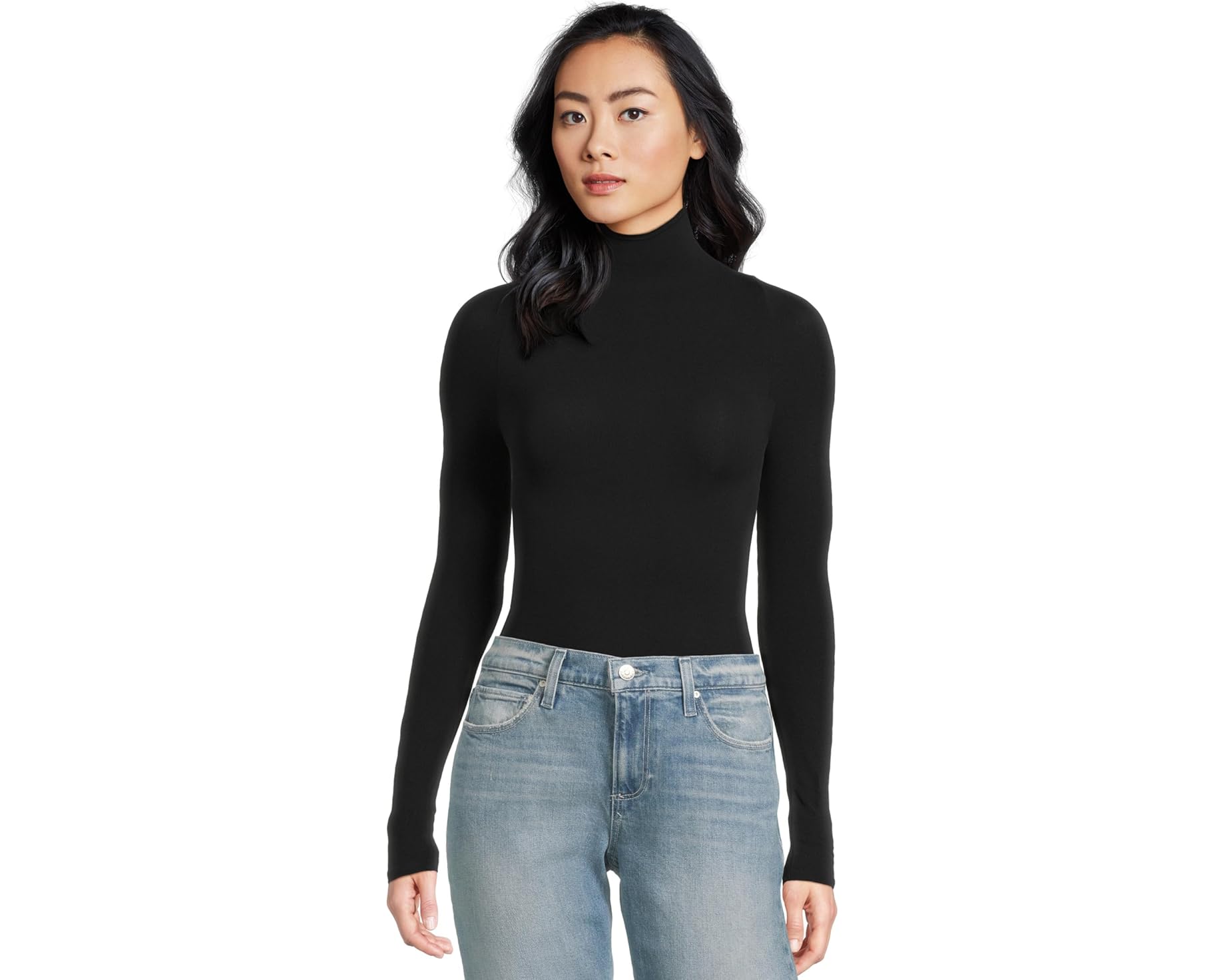 (取寄) コマンドー レディース バレエ モック ネック ボディスーツ トング KT017 Commando women Ballet Mock Neck Bodysuit Thong KT017 Black｜ジェットラグ店