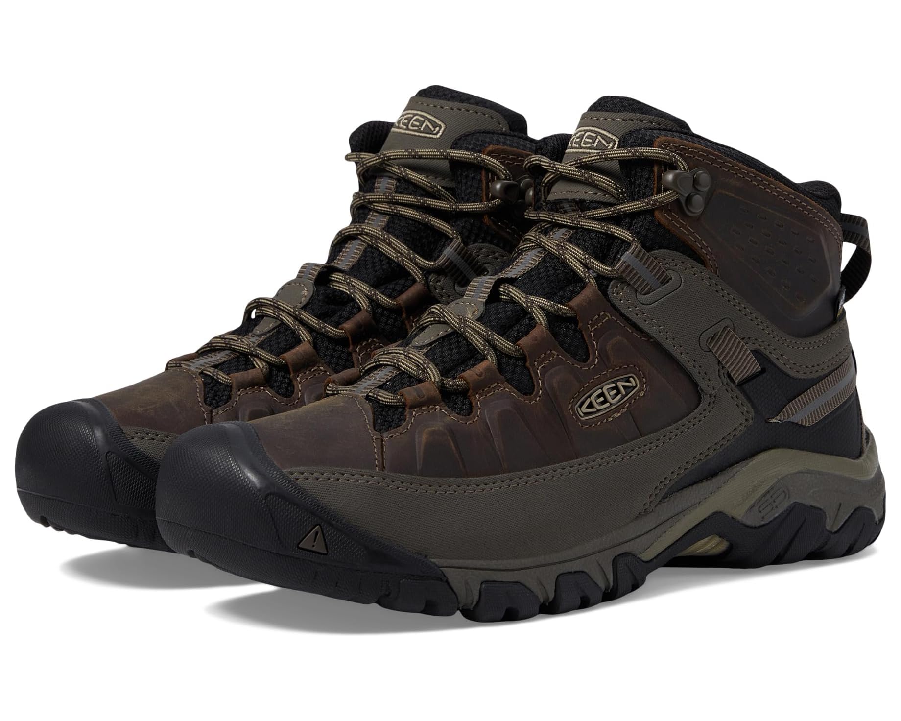 (取寄) キーン メンズ ターギー 3 ミッド ウォータープルーフ KEEN men Targhee III Mid Waterproof Bungee Cord/Black｜ジェットラグ店