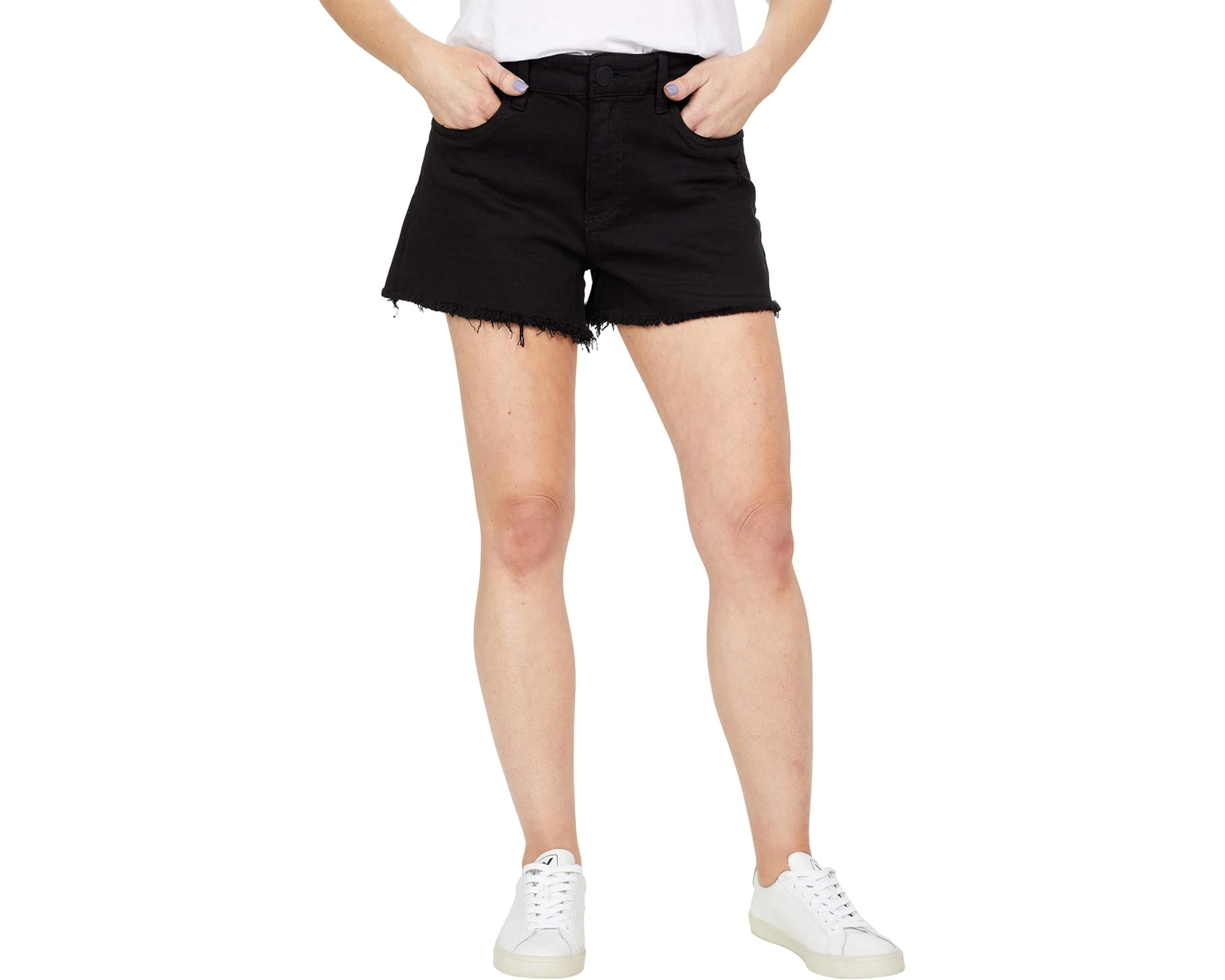 (取寄) カット フロム ザ クロス レディース ジーン ハイライズ ジーン ショーツ KUT from the Kloth women Jane High-Rise Jean Shorts Black｜ジェットラグ店