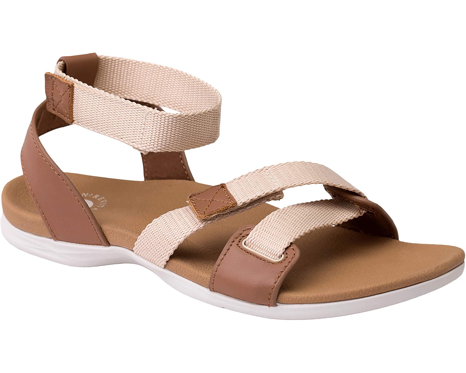 (取寄) リヴァイタライン レディース ウェブド サンダル Revitalign women Webbed Sandal Light Taupe｜ジェットラグ店