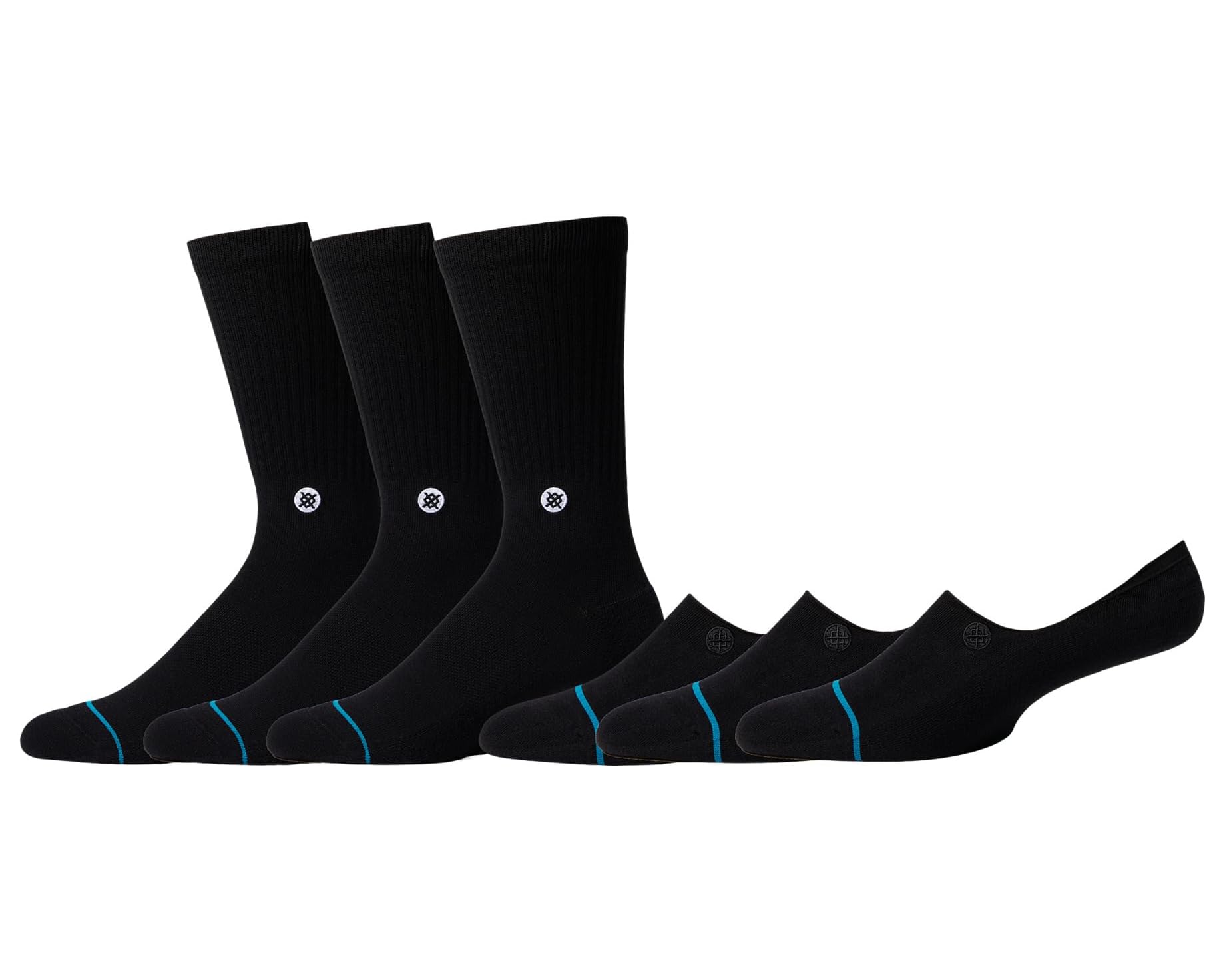 (取寄) スタンス ユニセックス アイコン ミックスド 6-パック Stance unisex Icon Mixed 6-Pack Black｜ジェットラグ店