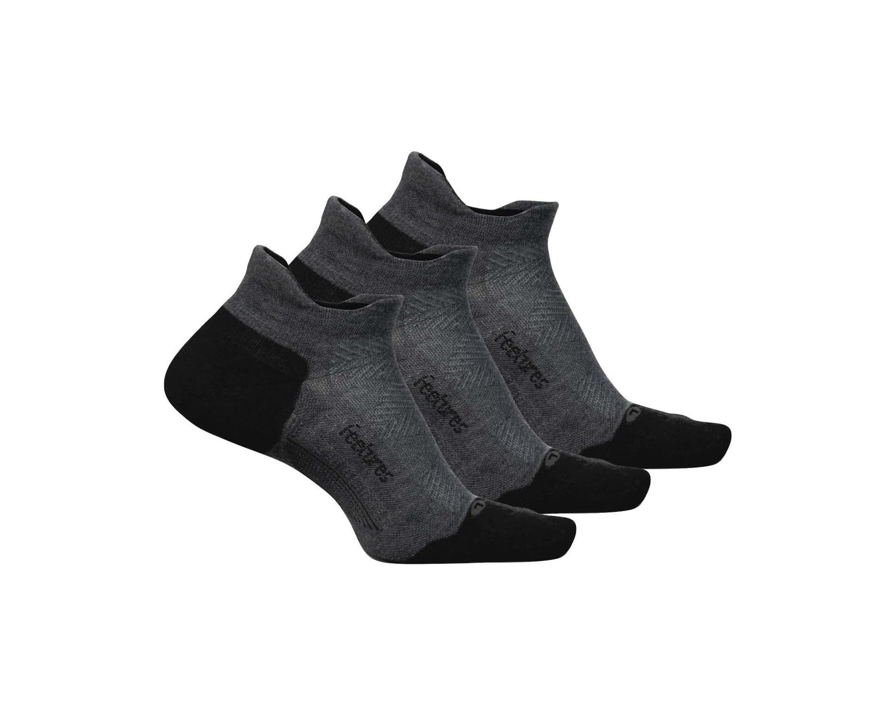 (取寄) フィーチャーズ ユニセックス エリート マックス クッション ノー ショー タブ 3-ペア パック Feetures unisex Elite Max Cushion No Show Tab 3-Pair Pack Gray|ジェットラグ店