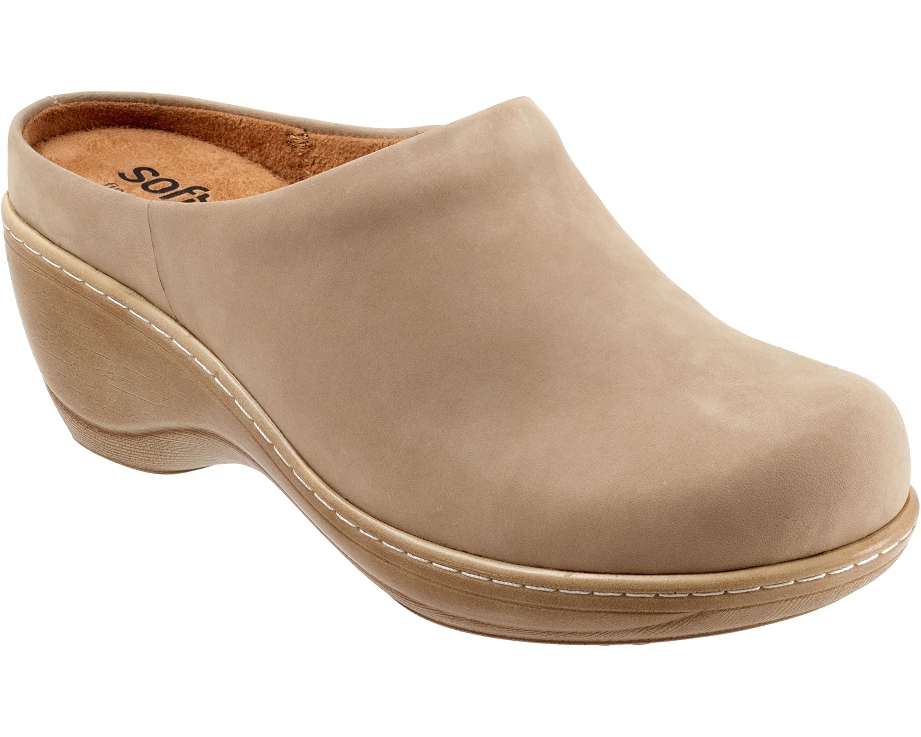 (取寄) ソフトウォーカー レディース マディソン SoftWalk women Madison Beige Nubuck|ジェットラグ店