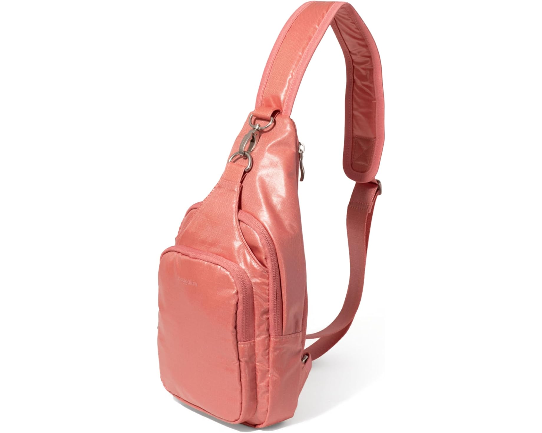 (取寄) バッガリーニ セントラル パーク スリング Baggallini Central Park Sling Terracotta Gloss Ripstop｜ジェットラグ店