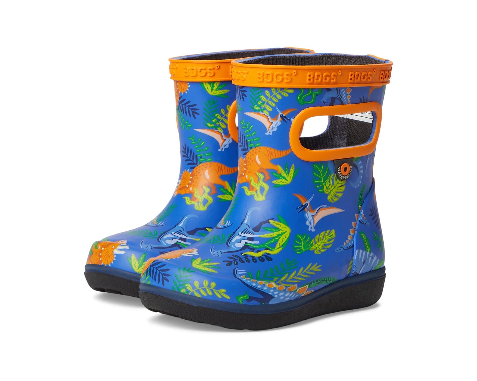 (取寄) ボグス キッズ スキッパー リ ダイナソー ジャングル (トドラー) Bogs kids Skipper II Dinosaur Jungle (Toddler) Blue Multi｜ジェットラグ店