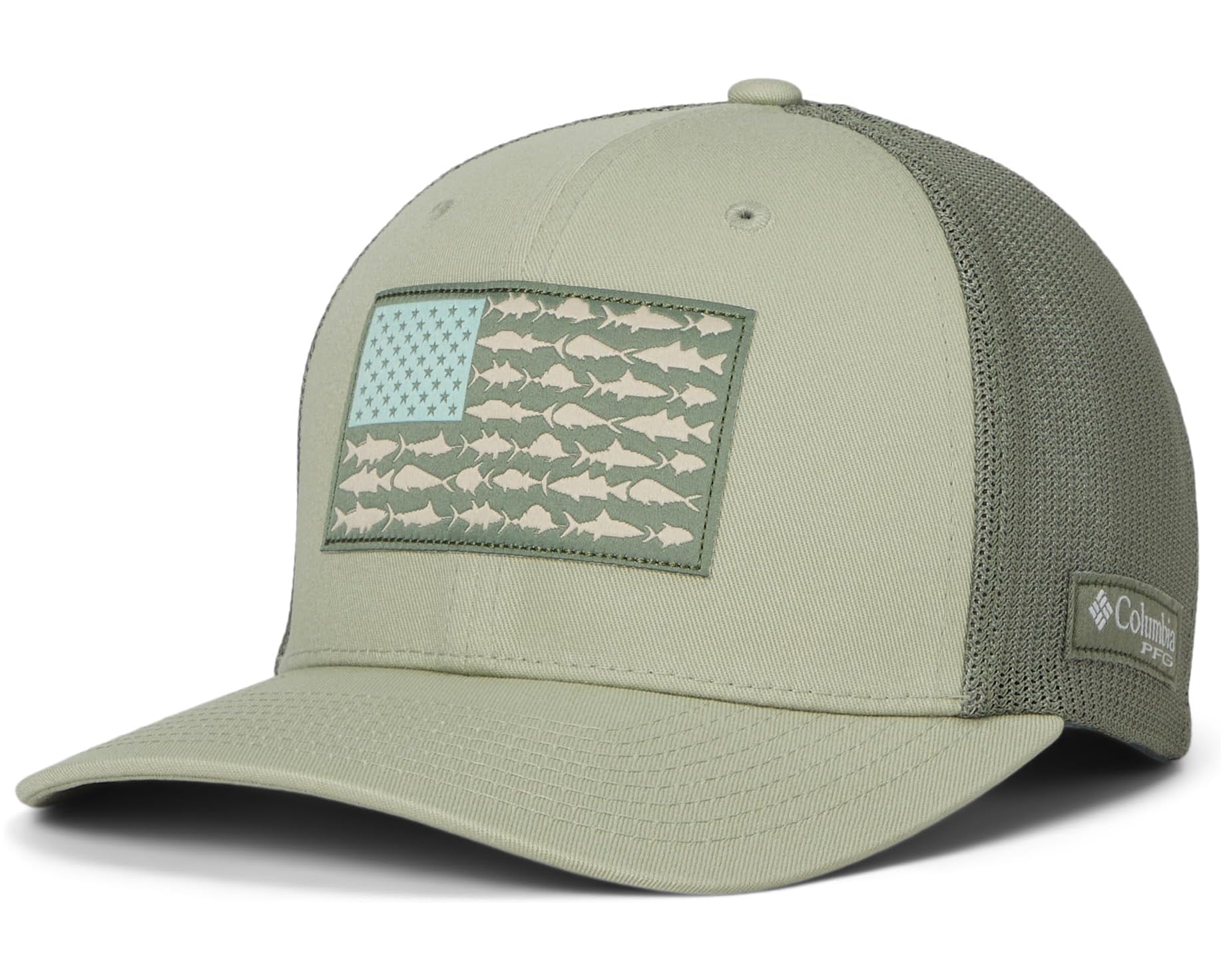 (取寄) コロンビア パフォーマンス フィッシング ギア メッシュ フィッシュ フロッグ ボール キャップ Columbia PFG Mesh Fish Flag Ball Cap Smokey Sage/Cypress｜ジェットラグ店 8,535円