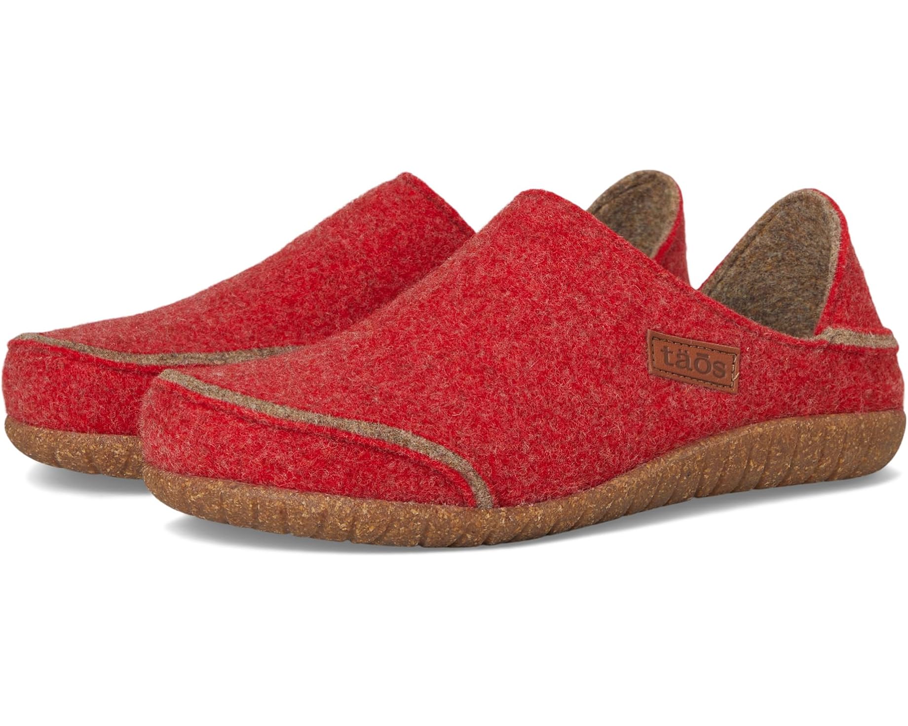 (取寄) タオス フットウェア ユニセックス コンバータウール Taos Footwear unisex Convertawool Red/Tan|ジェットラグ店