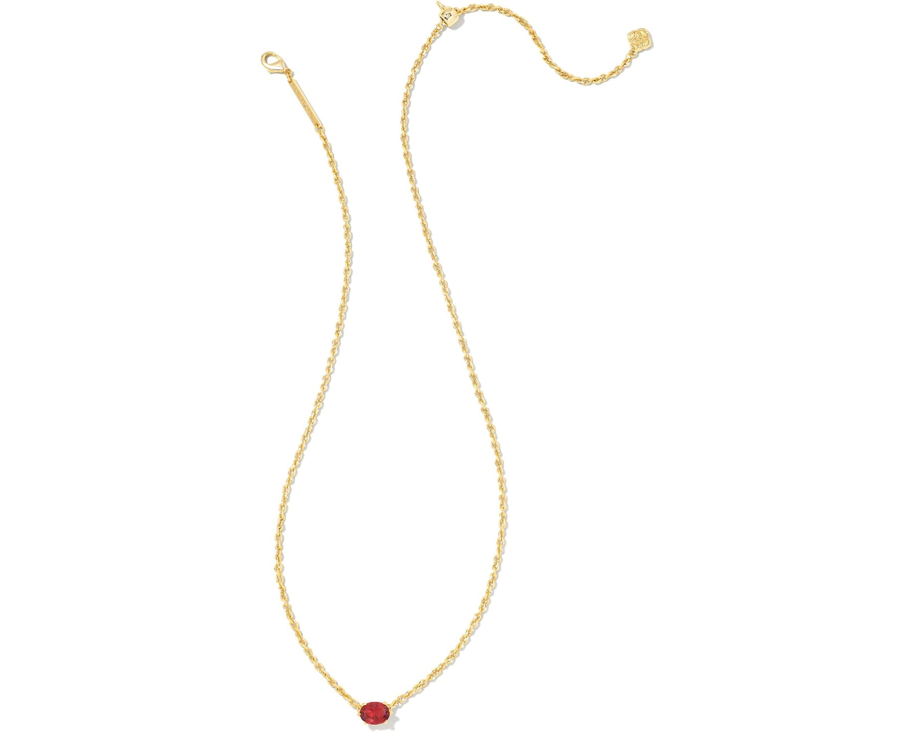(取寄) ケンドラスコット ケイリン ペンダント ネックレス Kendra Scott Cailin Pendant Necklace Gold Burgundy Crystal｜ジェットラグ店