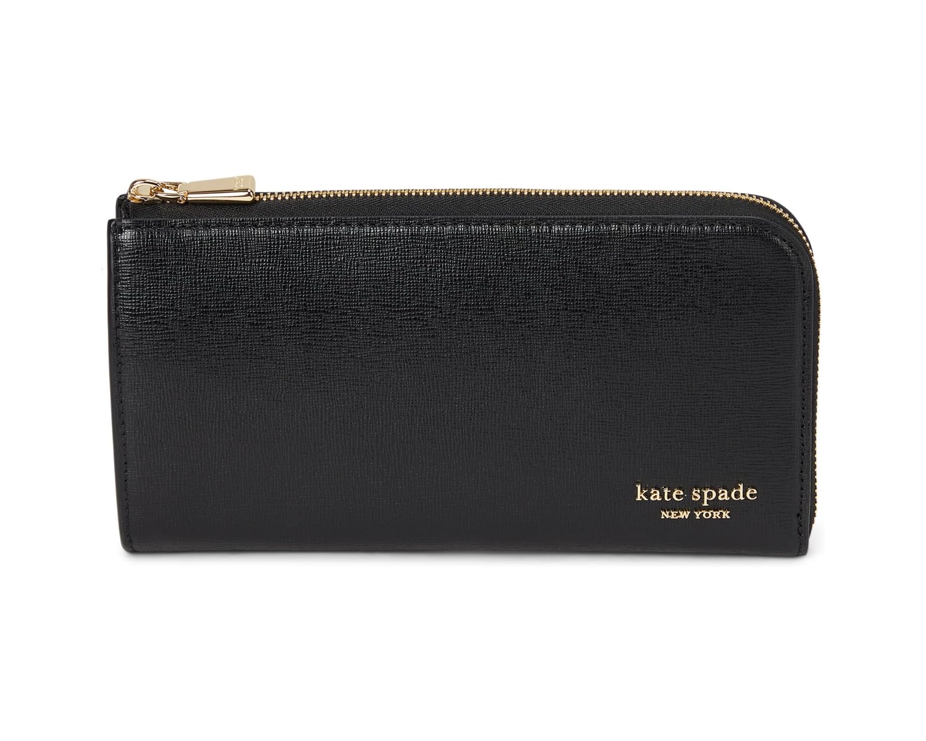 (取寄) ケイトスペード デビン サフィーノ レザー ジップ アラウンド コンチネンタル ウォレット Kate Spade New York Devin Saffiano Leather Zip Around Continental Wallet Black｜ジェットラグ店