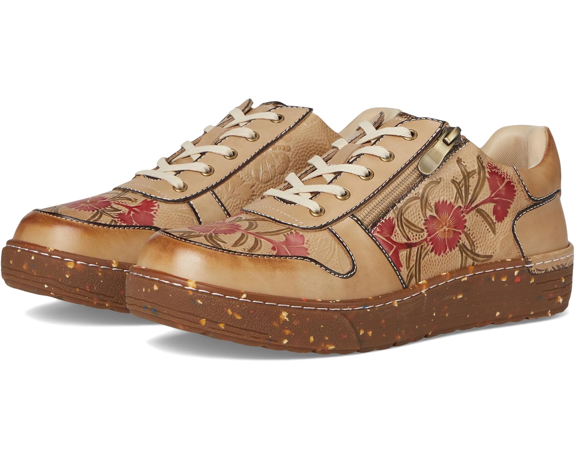 (取寄) ラルティストバイスプリングステップ レディース L'Artiste by Spring Step women Sincerity Beige Multi｜ジェットラグ店