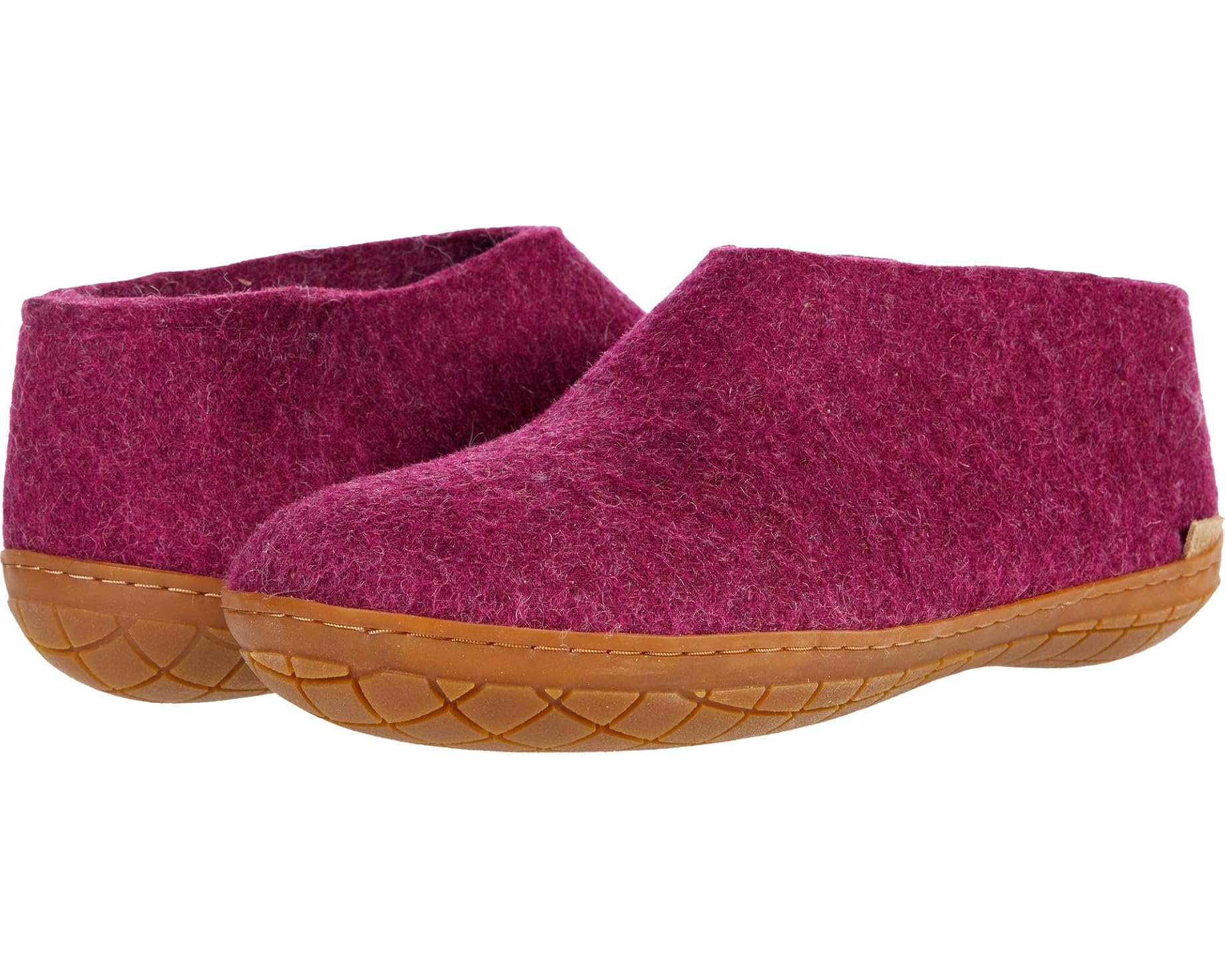 (取寄) グレーラップ ユニセックス ウール シューズ ラバー アウトソール Glerups unisex Wool Shoes Rubber Outsole Cranberry/Honey Rubber｜ジェットラグ店
