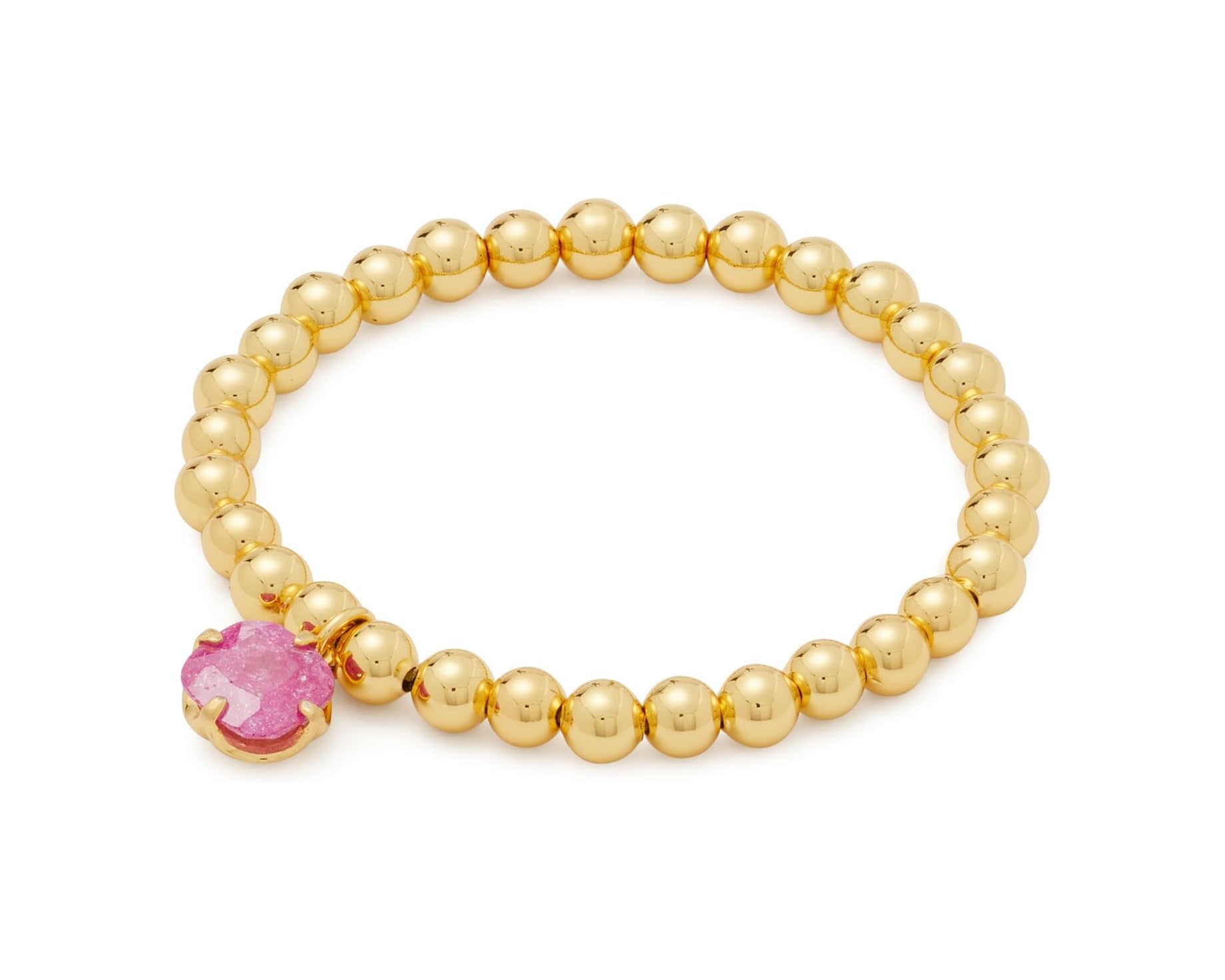 (取寄) ケイトスペード 10mm スペード フラワー ストレッチ ブレスレット Kate Spade New York 10mm spade flower stretch bracelet Fuchsia｜ジェットラグ店