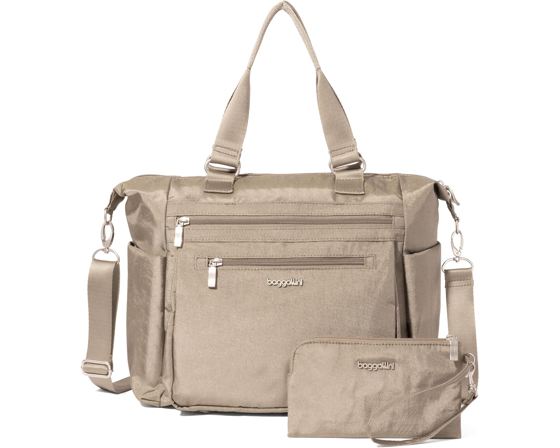 (取寄) バッガリーニ トライフェクタ コンバーチブル バックパック Baggallini Trifecta Convertible Backpack Sterling Shimmer|ジェットラグ店